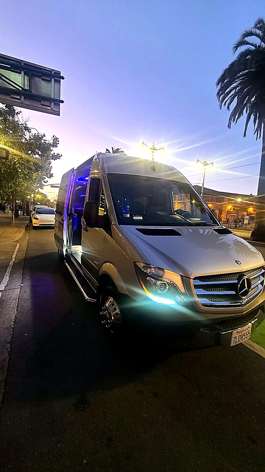 Mercedes Sprinter limo bus — Napa & Sonoma wine tours